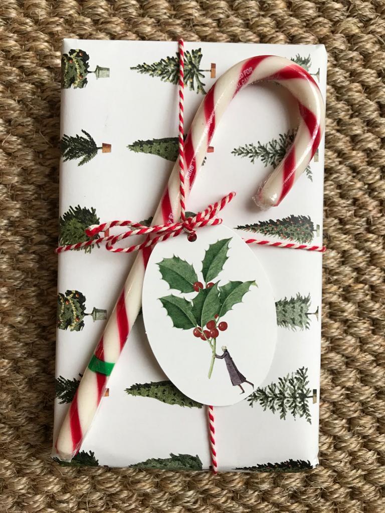 giftwrap, wrapping paper, fsc paper, made in england, illustration, christmas trees, christmas