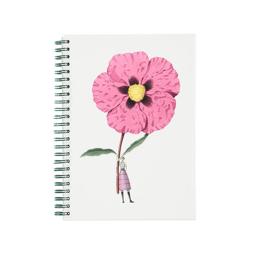 Notebook, made in england, fsc paper, illustration, flowers 