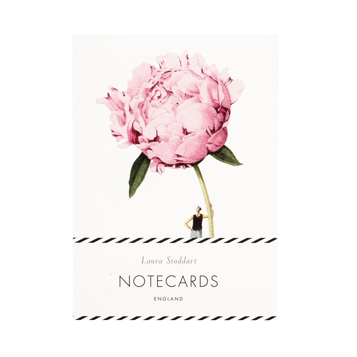 In Bloom Pink Flowers Notecard Set