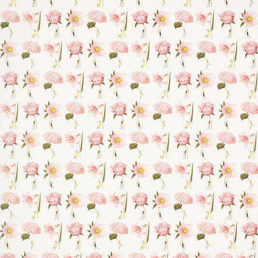 In Bloom Pink Flowers Gift Wrap