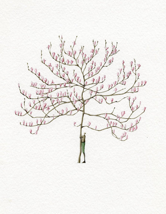 Limited edition "Magnolia Man" mounted print