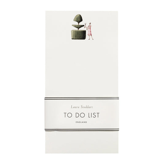To Do List, fsc paper, made in england, recyclable, illustration, topiary