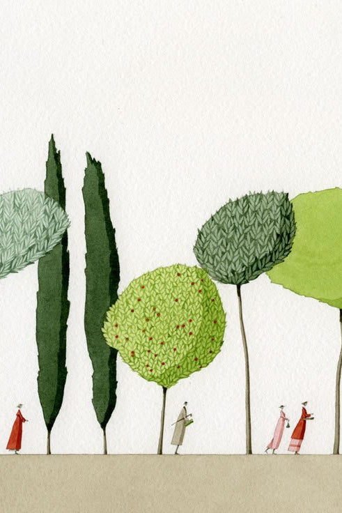 Limited edition "Up the Garden Path" mounted print