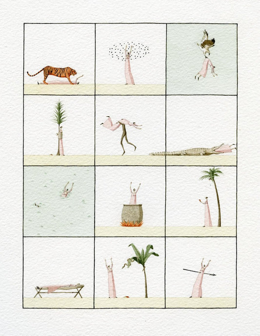 Limited edition "Wifely ways to Die" mounted print