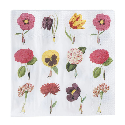 fsc paper, illustration, flowers, paper napkins, napkins